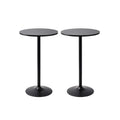 Stylish 2 Pack Black Bar Tables by Pearington