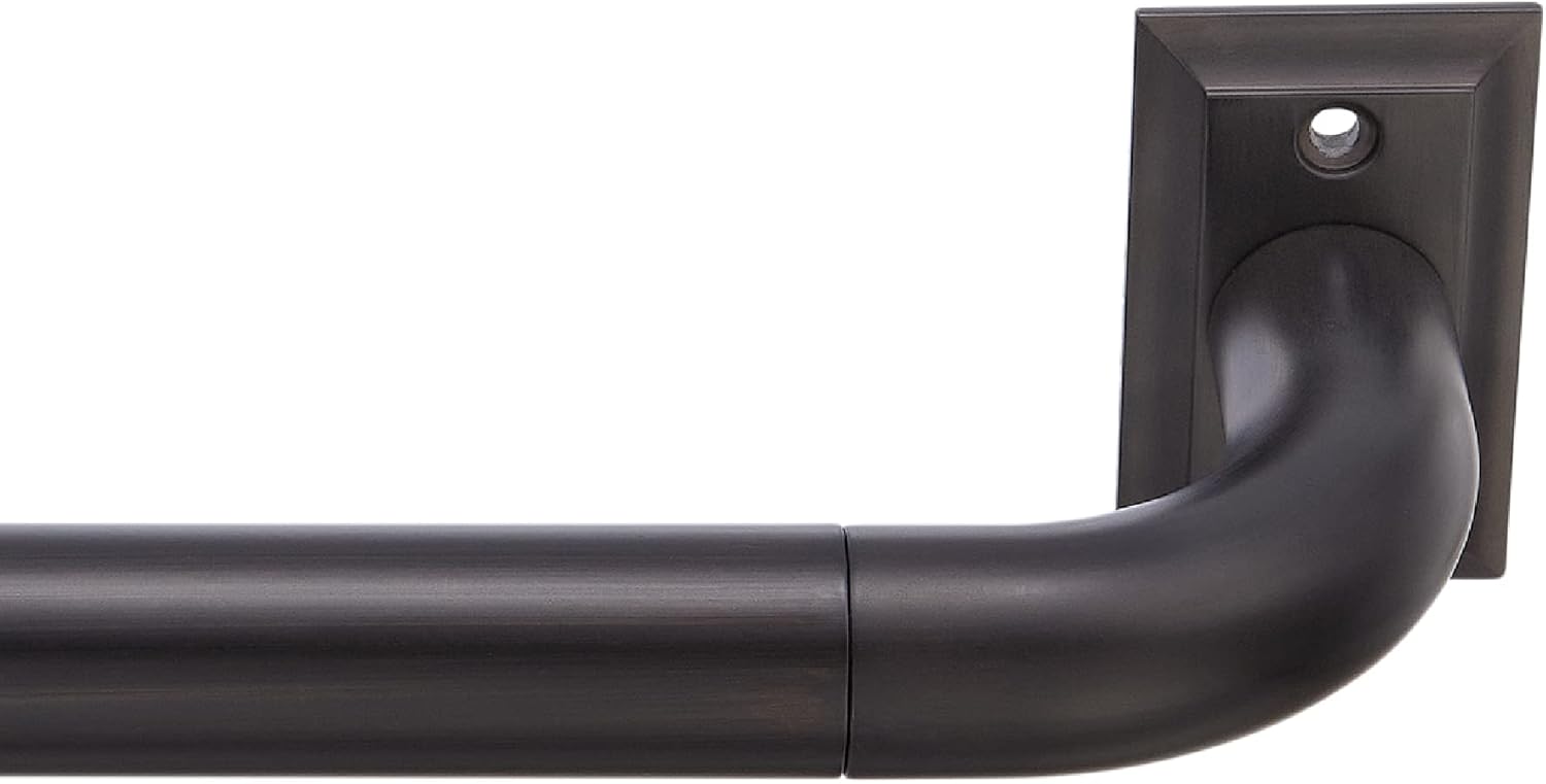 Dark Brown Room Darkening Curtain Rod Set - Blocks Light