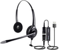 VoiceJoy HD261 USB Plug Headphone Noise Cancelling Headset - Office