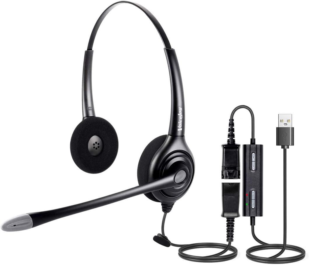 VoiceJoy HD261 USB Plug Headphone for Noise Cancelling Comfort