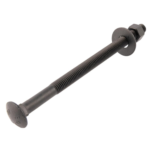 1/2 in. x 6-1/2 in. Black Carriage Bolt Kit for Heavy Duty Use