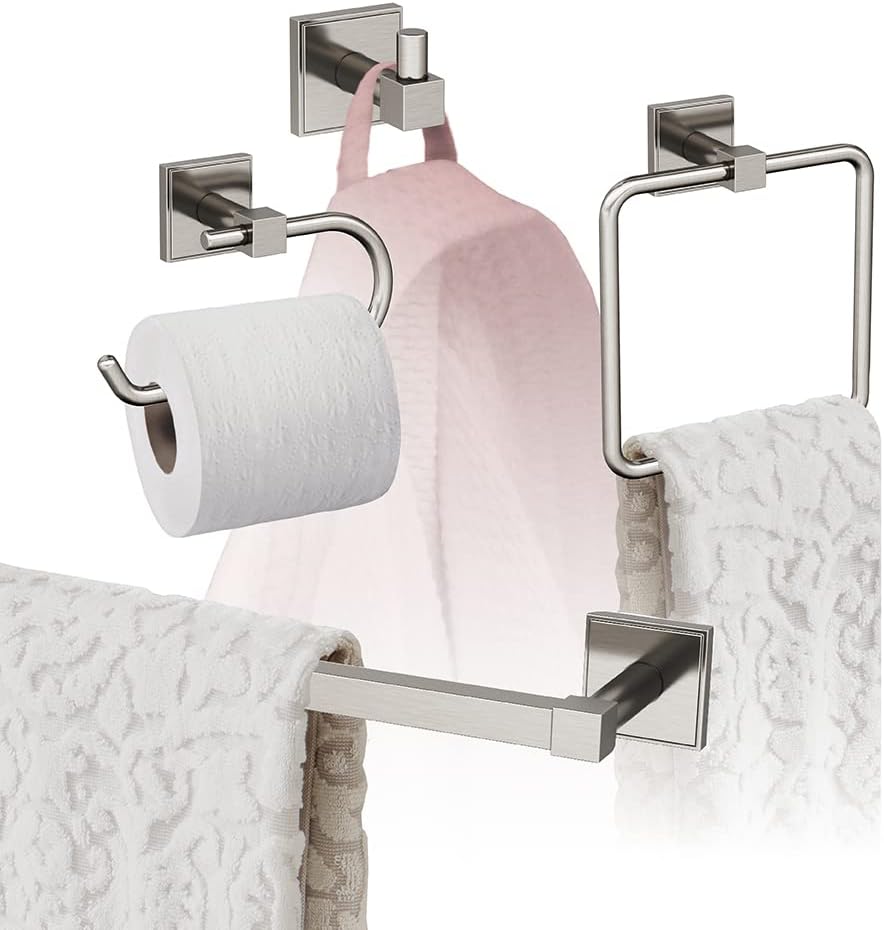 Amerock Brushed Nickel Appoint Towel Bar 18 inch Set Review