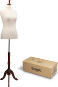 Bonnlo Female Dress Form Pinnable Mannequin Body Torso - Adjustable