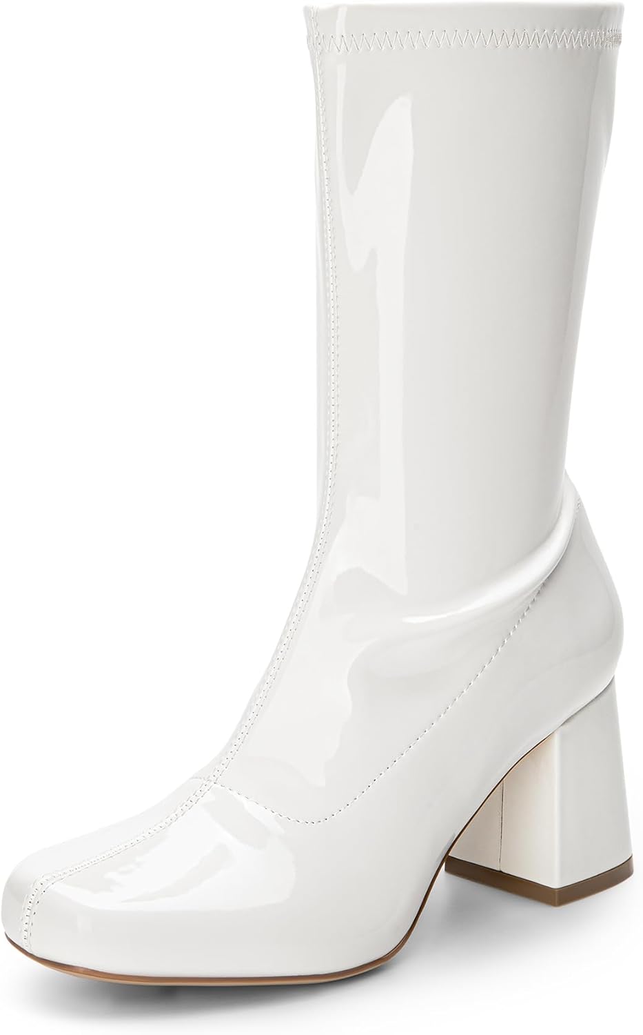 DREAM PAIRS Women's Mid Calf Gogo Boots for Stylish Comfort