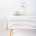 MONDAY MOOSE Striped Farmhouse Picnic Tablecloth 60 x 102 in