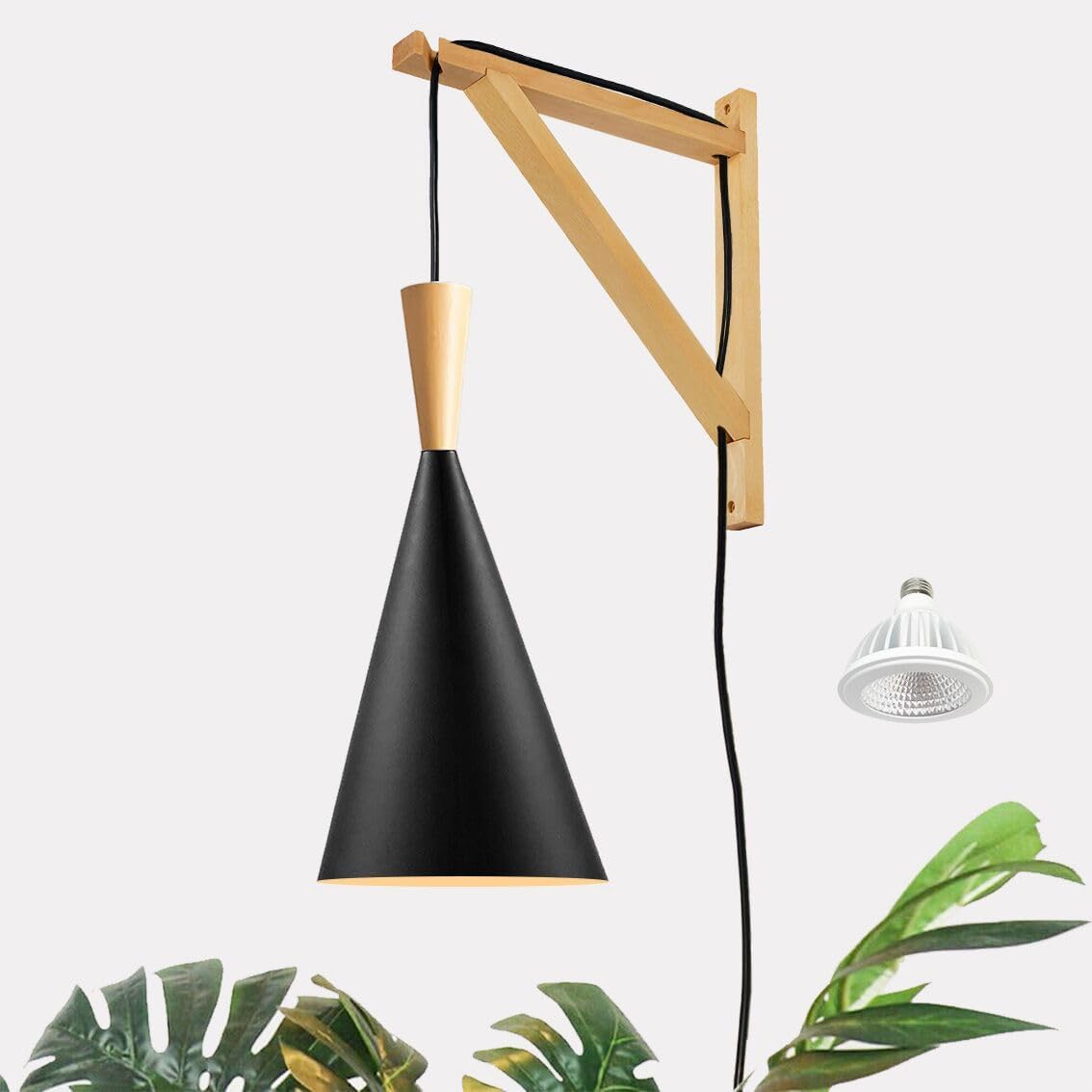 Hanging Grow Light for Indoor Plants with 15FT Power Cord