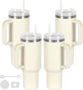 40 Oz Tumbler with Handle 4 Pack - Double Wall Vacuum Insulated
