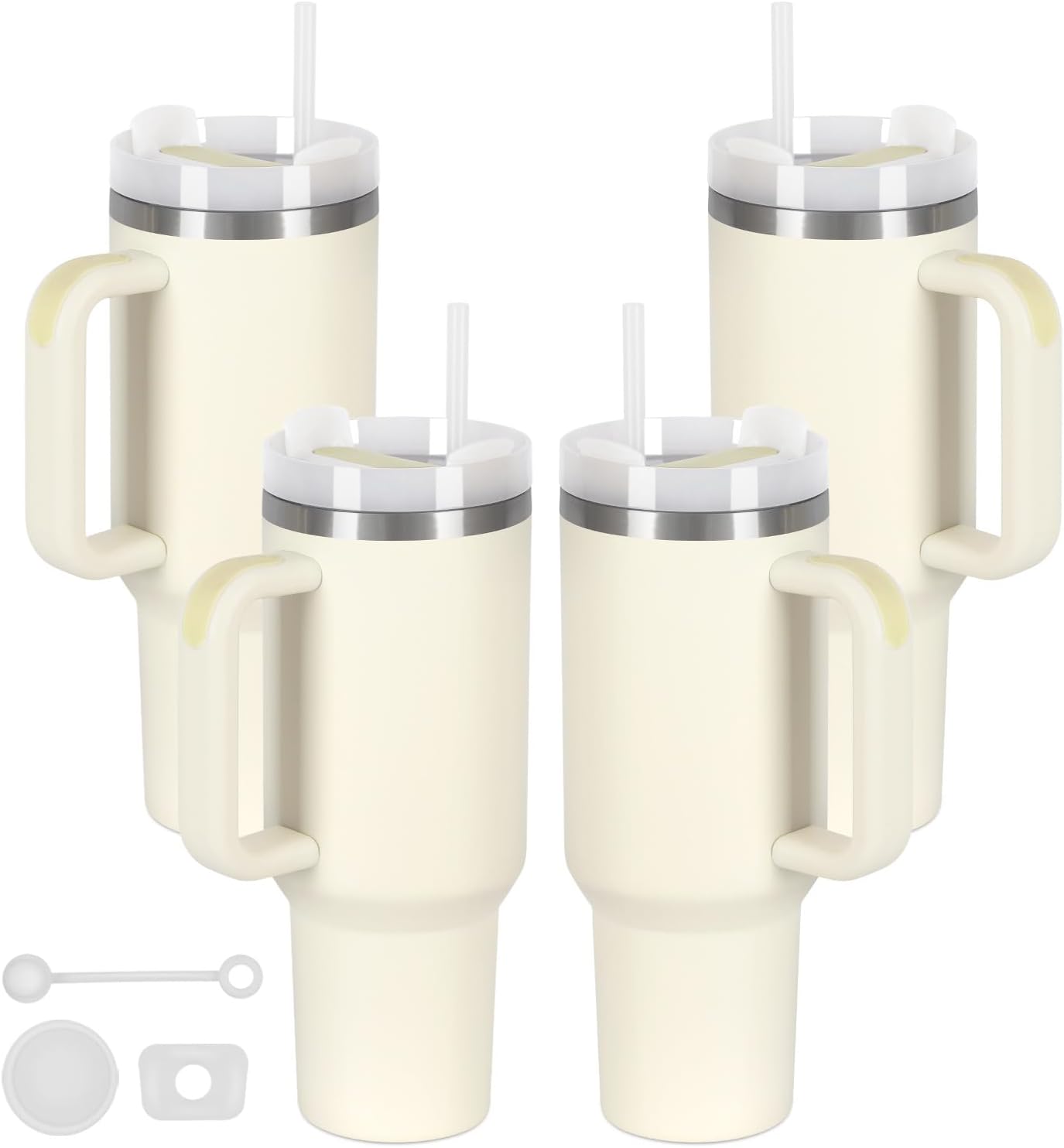 40 Oz Tumbler with Handle, Double Wall Insulated Stainless Steel