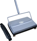 9 in Electrostatic Carpet & Floor Sweeper (Gray) - Lightweight Quick