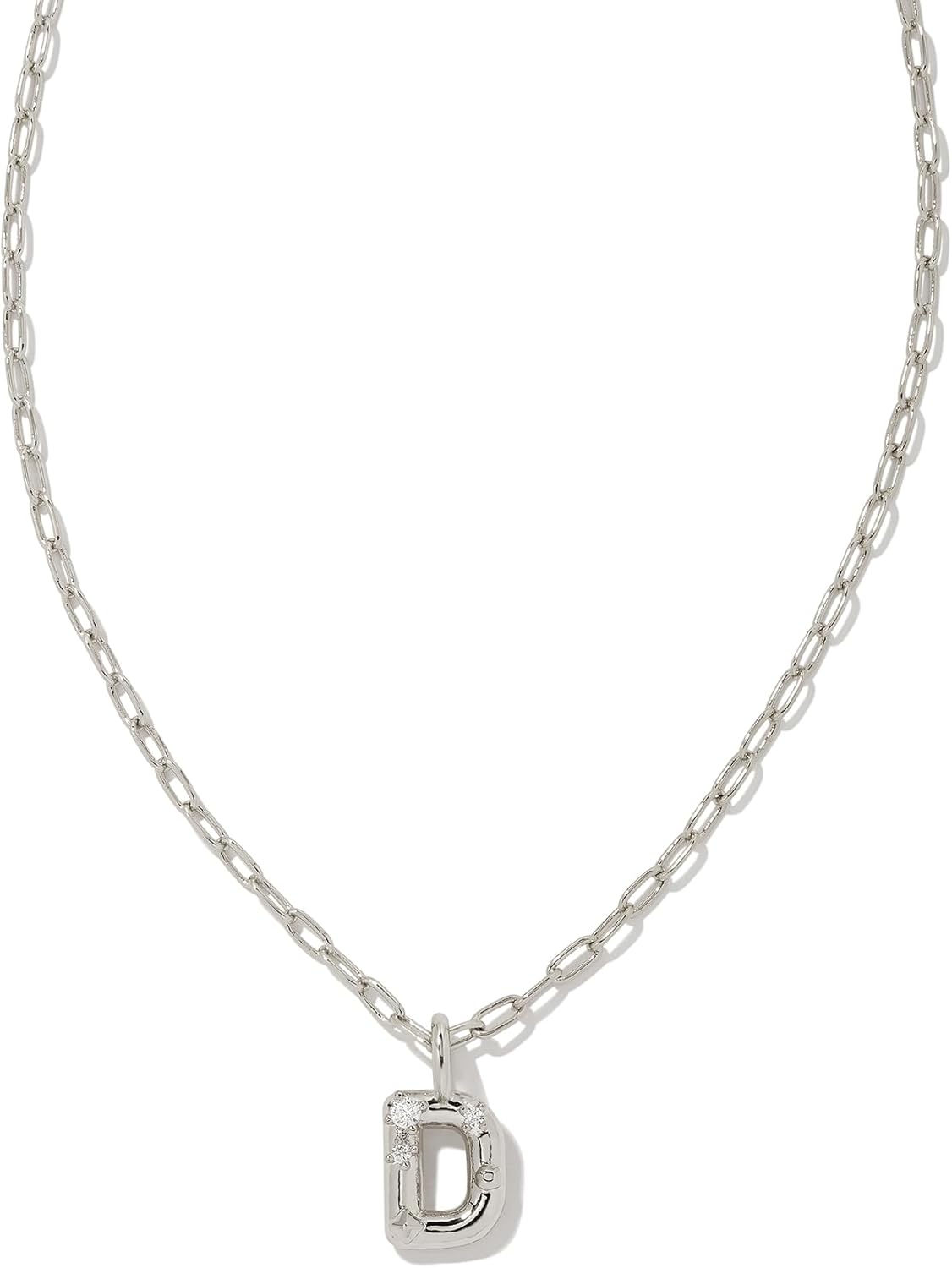 Kendra Scott Crystal Letter Short Pendant Necklace for Women