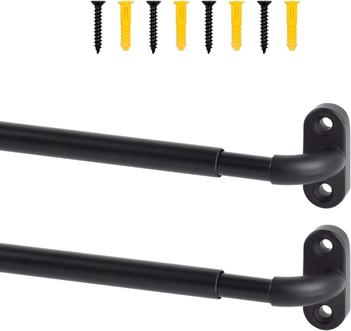 Adjustable French Door Curtain Rods - 2 Pack TYRON