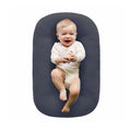 Baby Lounger Play Mat 100% Cotton Gray - Soft Breathable Tummy Time