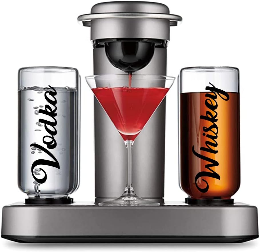 Bartesian Cocktail Machine Waterproof Labels Set - JNAB