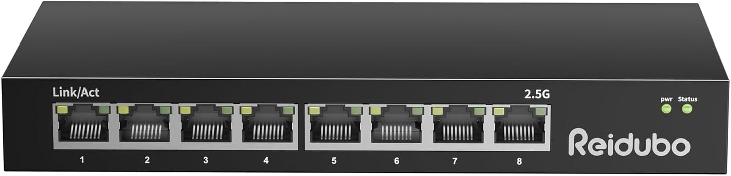 2.5Gb Ethernet Switch with 8 Ports for Fast Network Performance