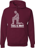 Black Lives Matter Unisex Graphic Hoodie - Kneeling for Justice