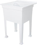 Utility Sink Heavy Duty Freestanding Utility Tub Sink - Durable 24 x