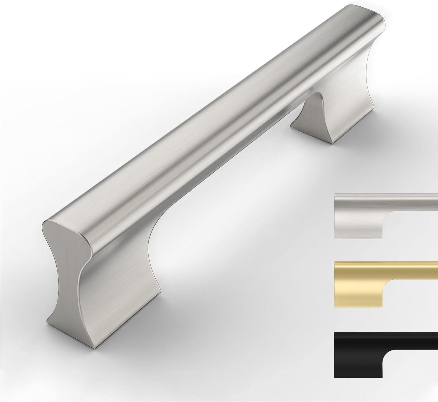 10 Pack Brushed Satin Nickel Cabinet Pulls for Kitchen Drawers