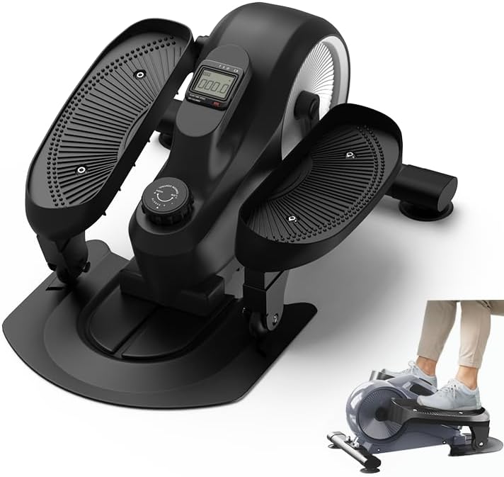 Crystal Fit Compact Desk Elliptical - Quiet 8-Level Resistance