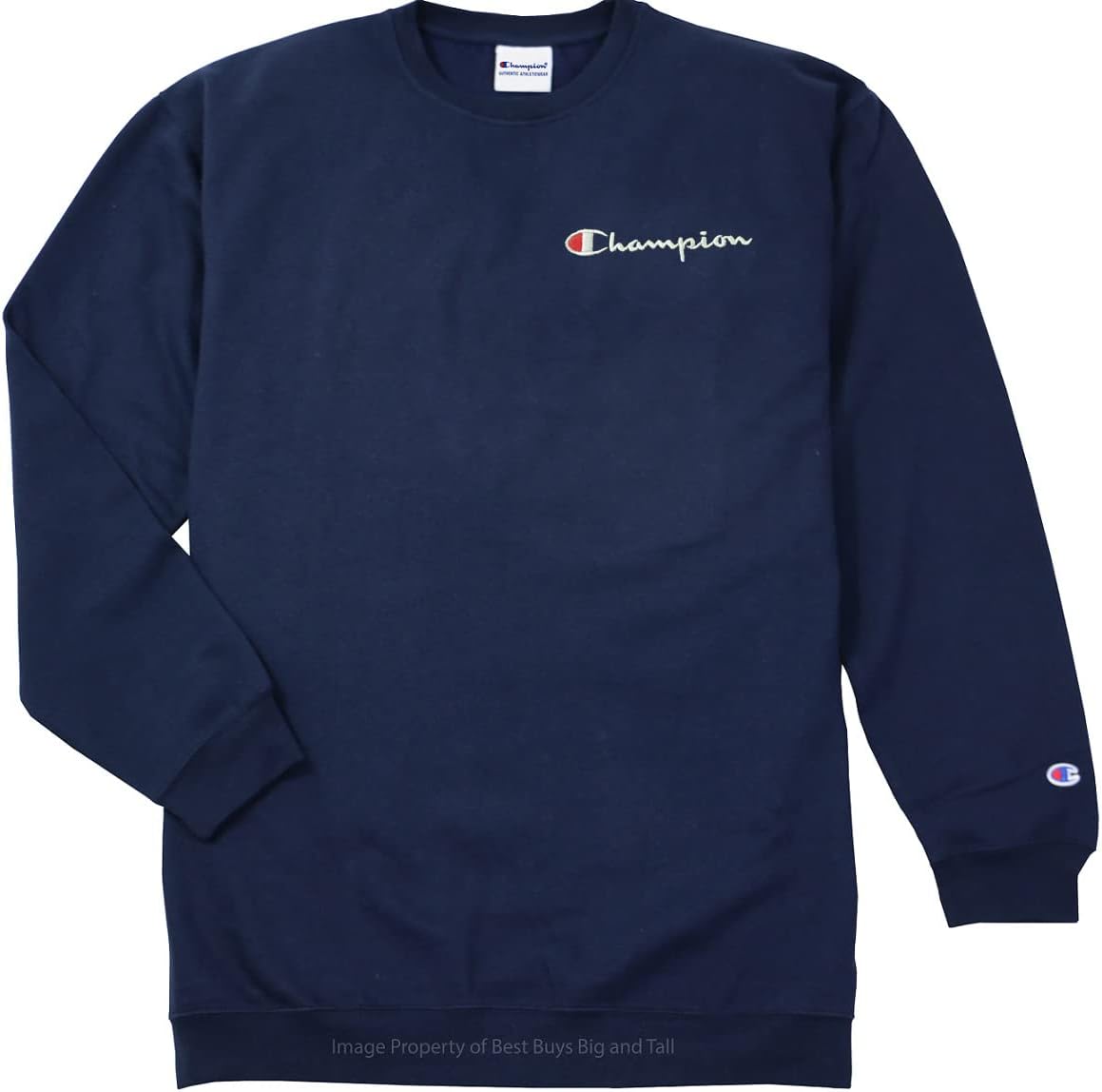 Champion Navy Fleece Sweatshirt 5XL #910B - Cozy Comfort!