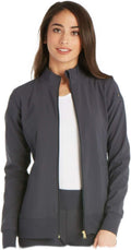 Cherokee Scrub Jacket for Women with Zip Front and 360 Stretch