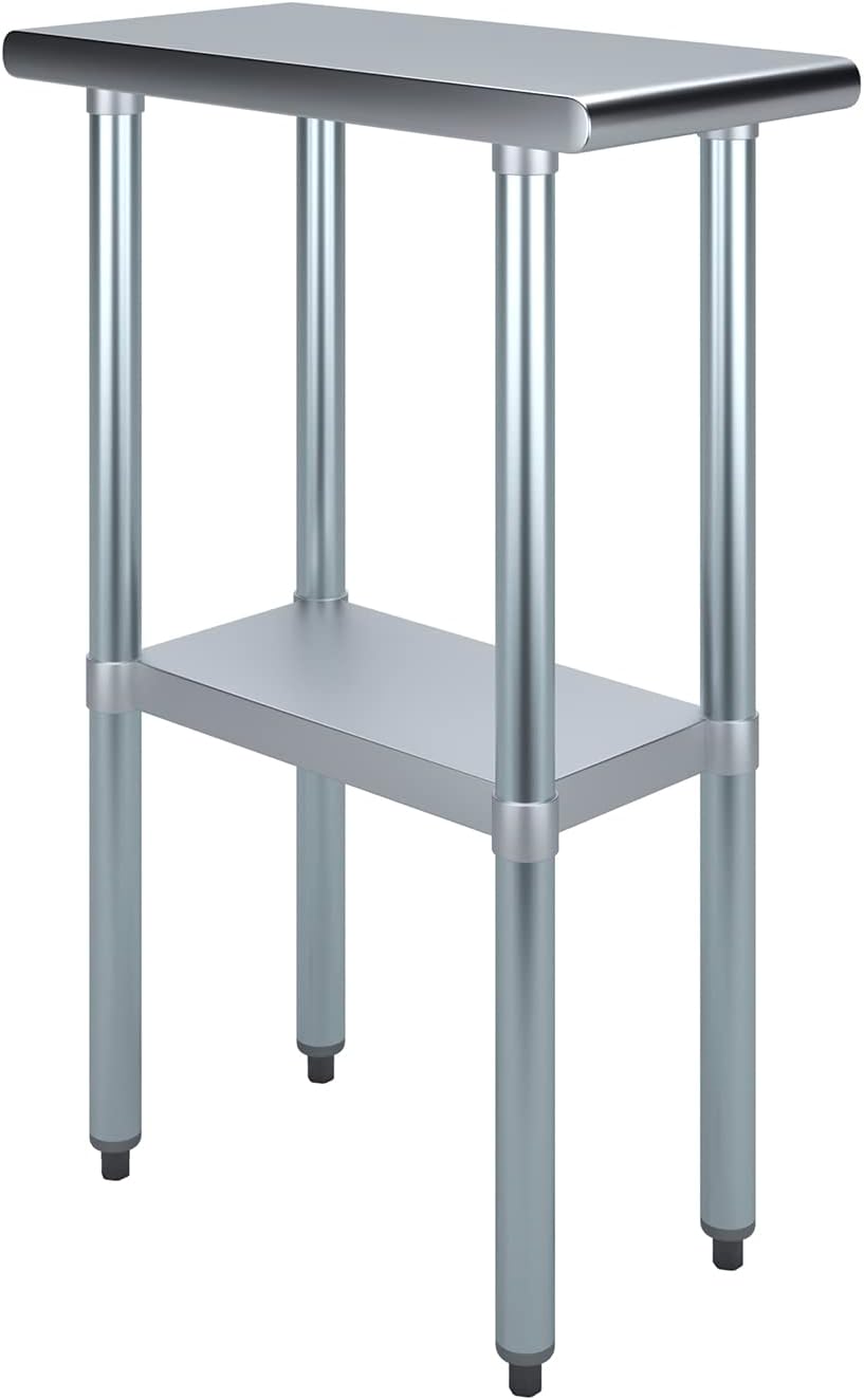 AmGood Stainless Steel Work Table for Kitchen and Garage Use