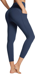 Women's Leggings with Pockets Tummy Control 7/8 - High Rise Comfort