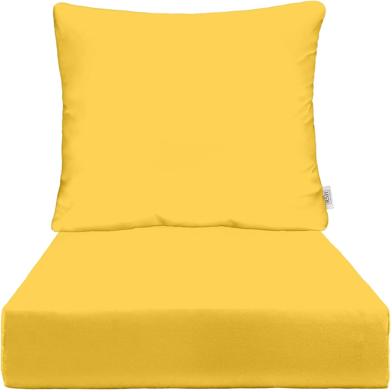 Deep Seating Cushion with Pillow Back for Outdoor Chairs
