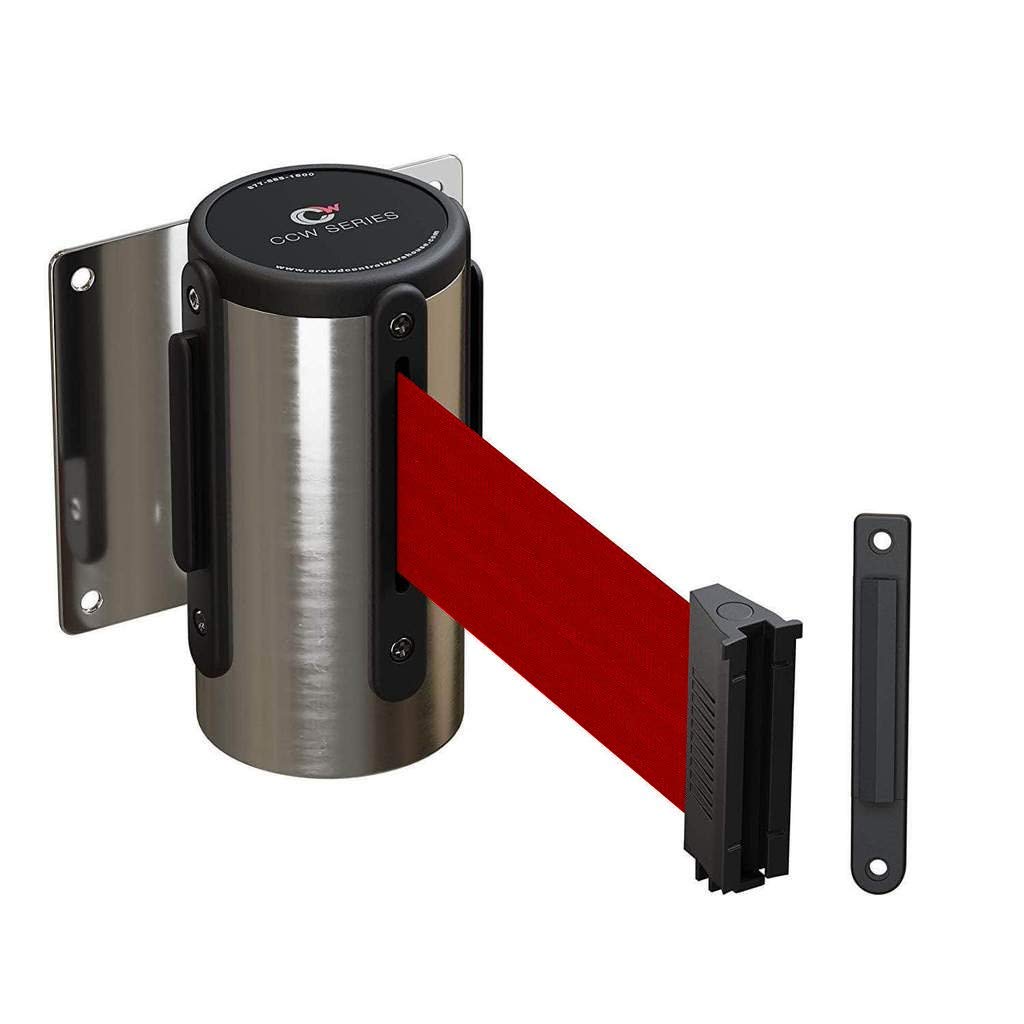 CCW Series WMB-120 Fixed Wall Mount Retractable Belt Barrier