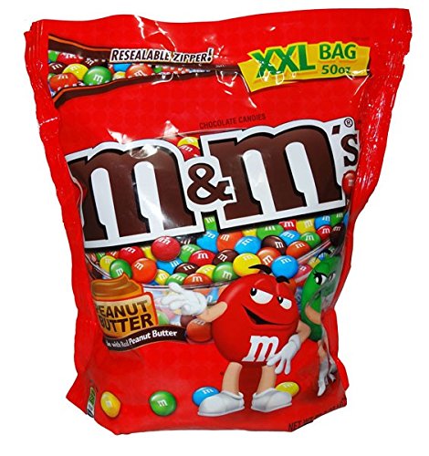 M&M Peanut Butter Candy 46 oz Bag for Sweet Treats and Gifts