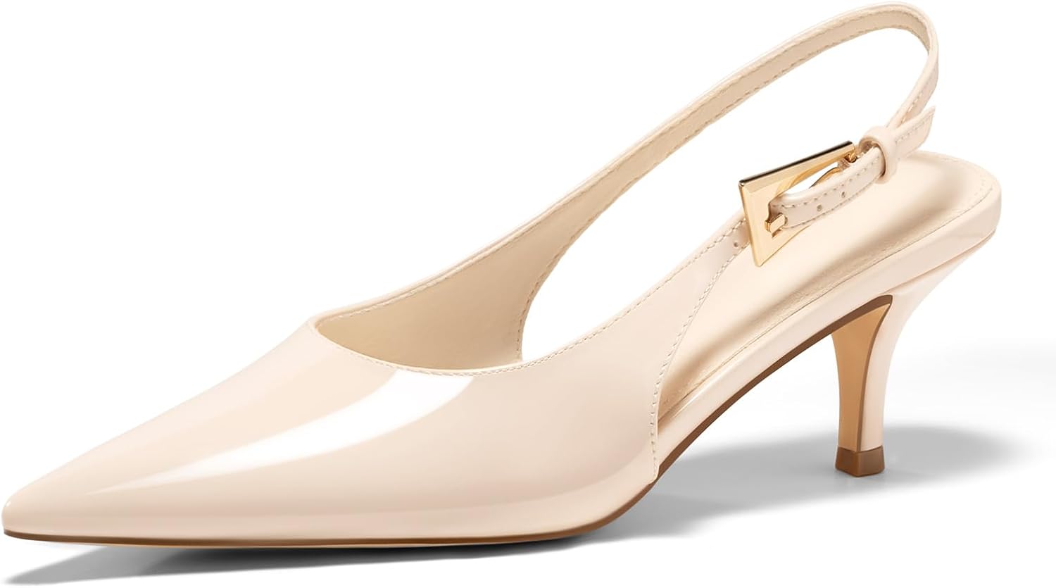 Coutgo Womens Slingback Heels for All-Day Comfort and Style