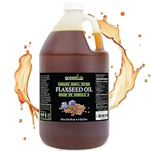 Greenive Flax Seed Oil 100% Pure Cold Pressed High Omegas