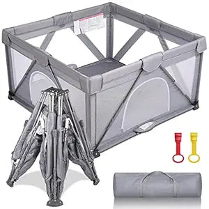 Baby Playpen 50in Foldable Playpen for Indoor and Outdoor Use