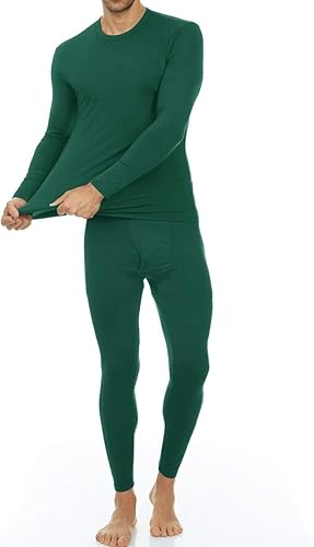 Thermajohn Long Johns Thermal Underwear for Men - Fleece Lined Set