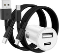 USB C Car Charger for iPhone 16 15 Pro Max - 40W Dual Port Fast Charge