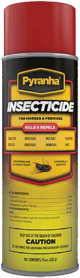 Pyranha Fly Spray for Horses - Citronella Scented Grooming Aid