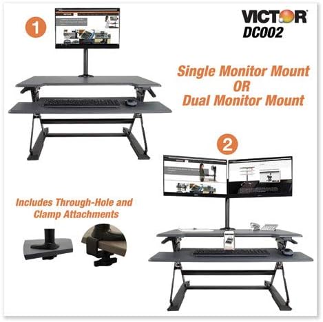 Monitor Mount with Single and Dual Arm for Optimal Desk Space