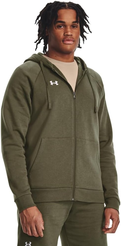 Under Armour Men's Rival Fleece Full Zip Hoodie for Comfort