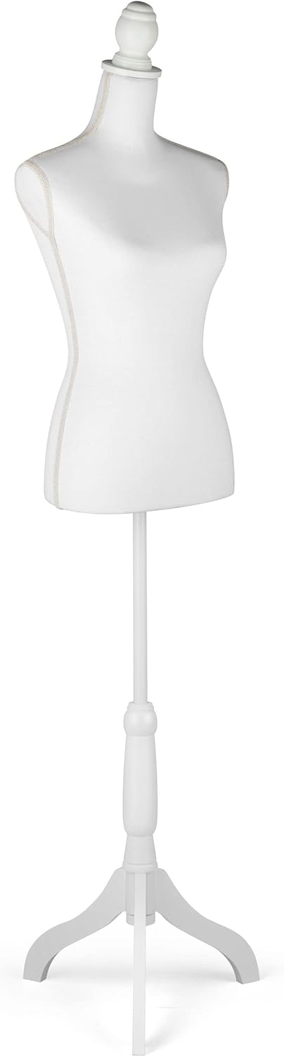 Female Mannequin Torso Body Dress Form with Adjustable Stand