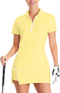 Tennis Dresses for Women with 2 Pockets Built-In Shorts - UPF 50