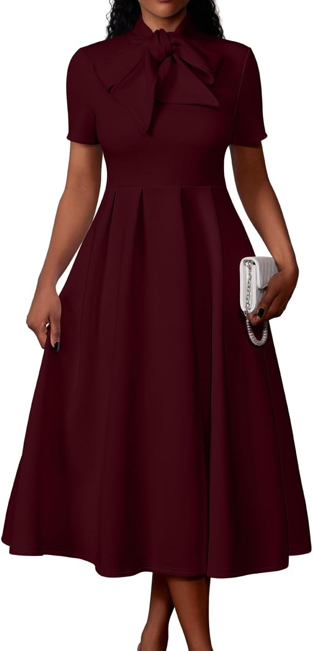 Elegant Casual A-Line Dress with Pockets for Women