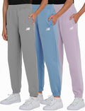 New Balance Girls Active Fleece Jogger 3 Pack - Soft Cotton Blend 60%