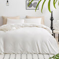 JELLYMONI White Duvet Cover Full Size - Soft Cotton Bedding Set