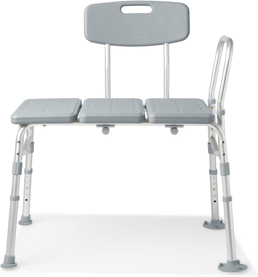 Caring Transfer Bench with 400 Pound Capacity for Safety
