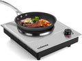 CUSIMAX Electric Hot Plate Single Burner, 1500W Portable Countertop