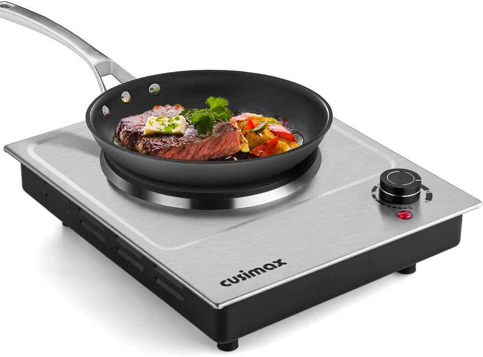 CUSIMAX Electric Hot Plates: 1500W Single Burner for Cooking