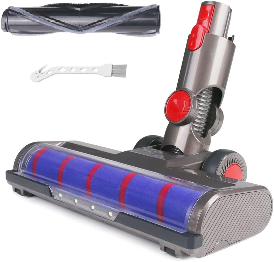 Laymi Hardwood Floor Attachment: LED Light + Soft Roller