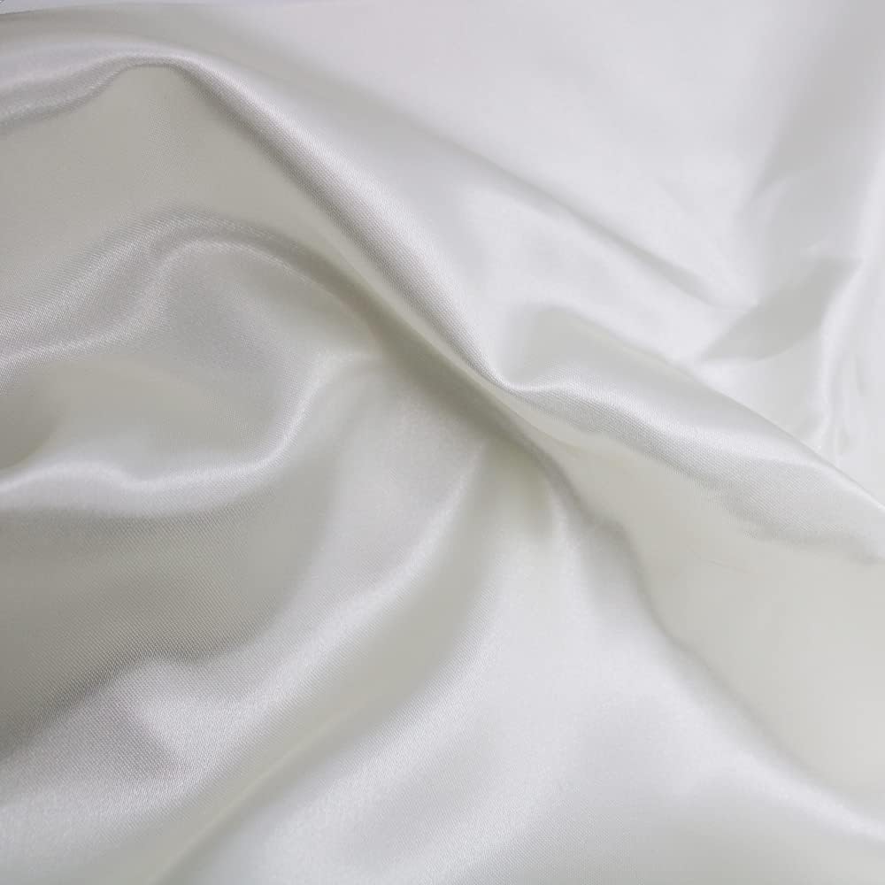 Premium Bridal Wedding Satin Charmeuse Fabric 60in Wide Off White