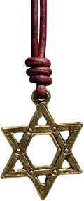 Pewter Star of David Necklace For Mens - Spiritual Gold Bat Mitzvah