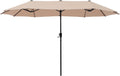 13 ft Rectangle Patio Umbrella with Crank - Extra Large UV Shade