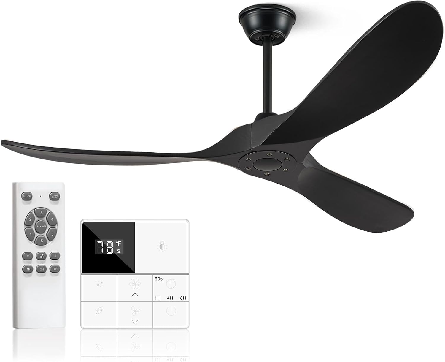 Eliora 52 Inch Ceiling Fan with Remote Control for Indoor Outdoor